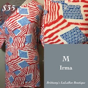 Brand new with tags. Lularoe Irma Tunic